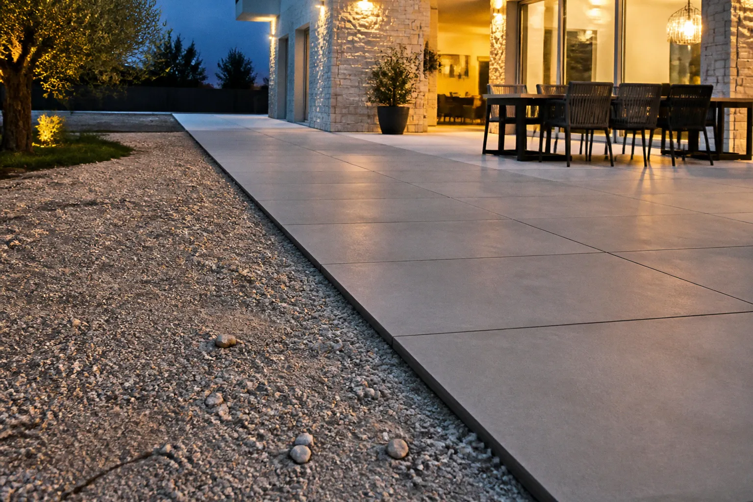 Dalles de terrasse XXL : la métamorphose avant-après