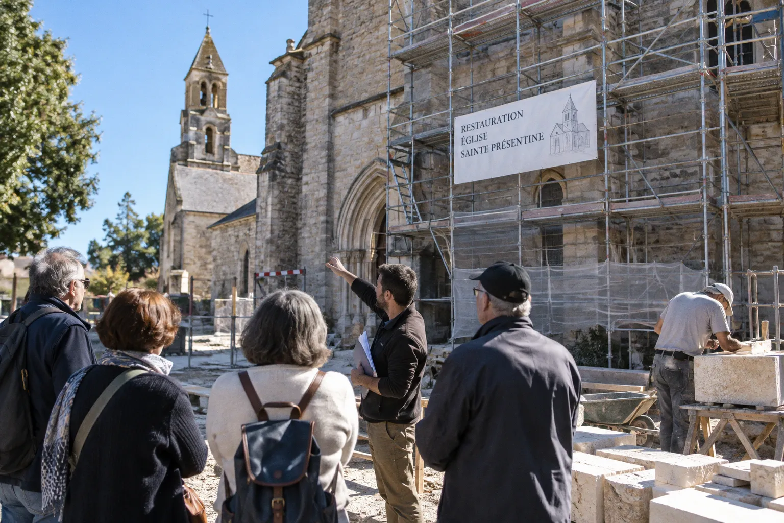 Immersion au cœur du chantier de restauration de l'église Sainte Présentine