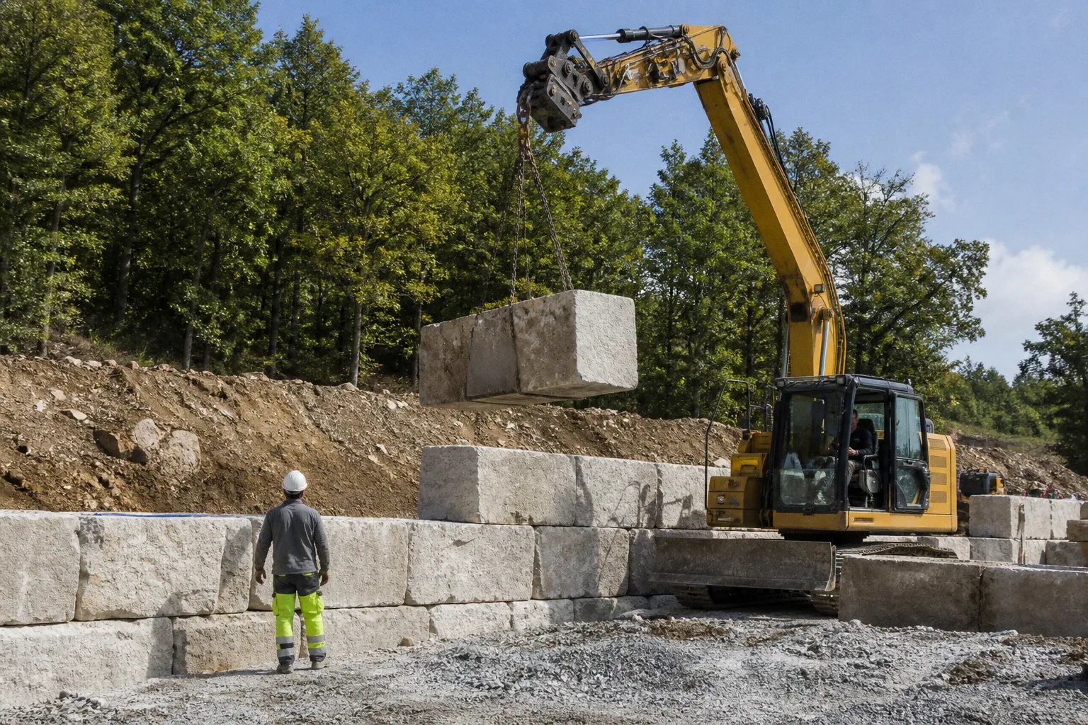Pourquoi privilégier le calcaire naturel pour vos murs de soutènement
