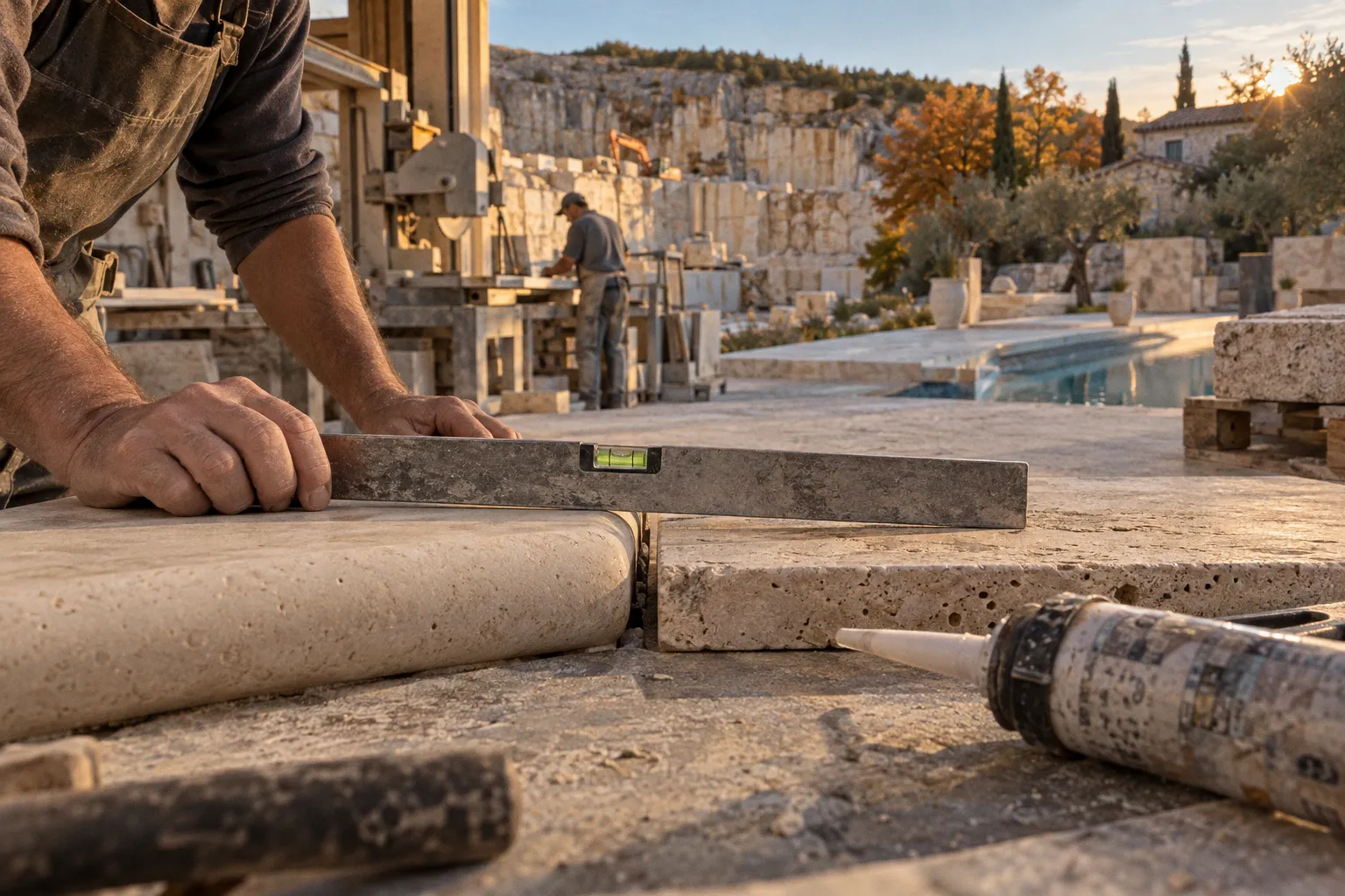 Raccordement terrasse et margelles : réussir la jonction parfaite