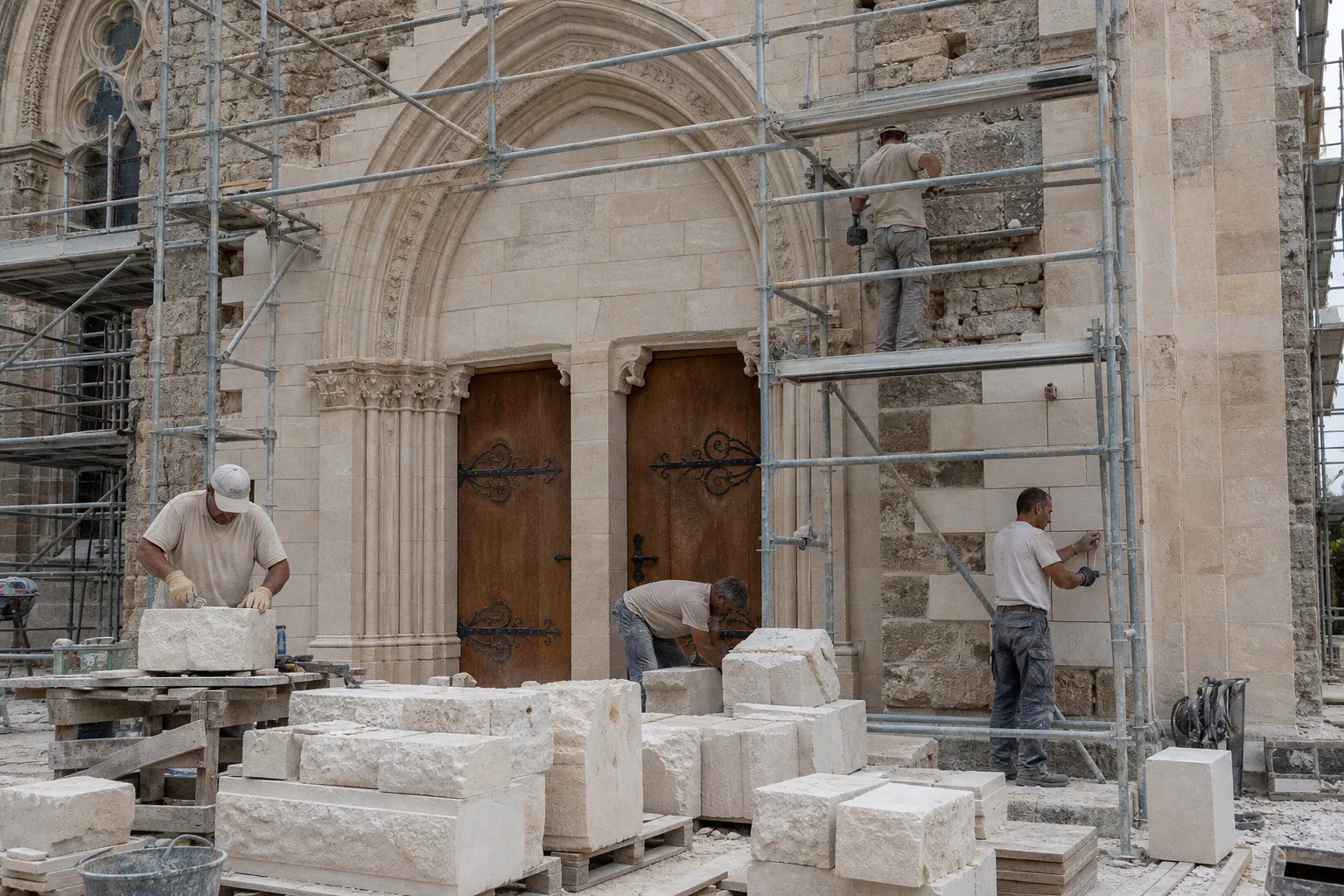 Restauration de l'église Saint-Martin : une leçon de pierre naturelle