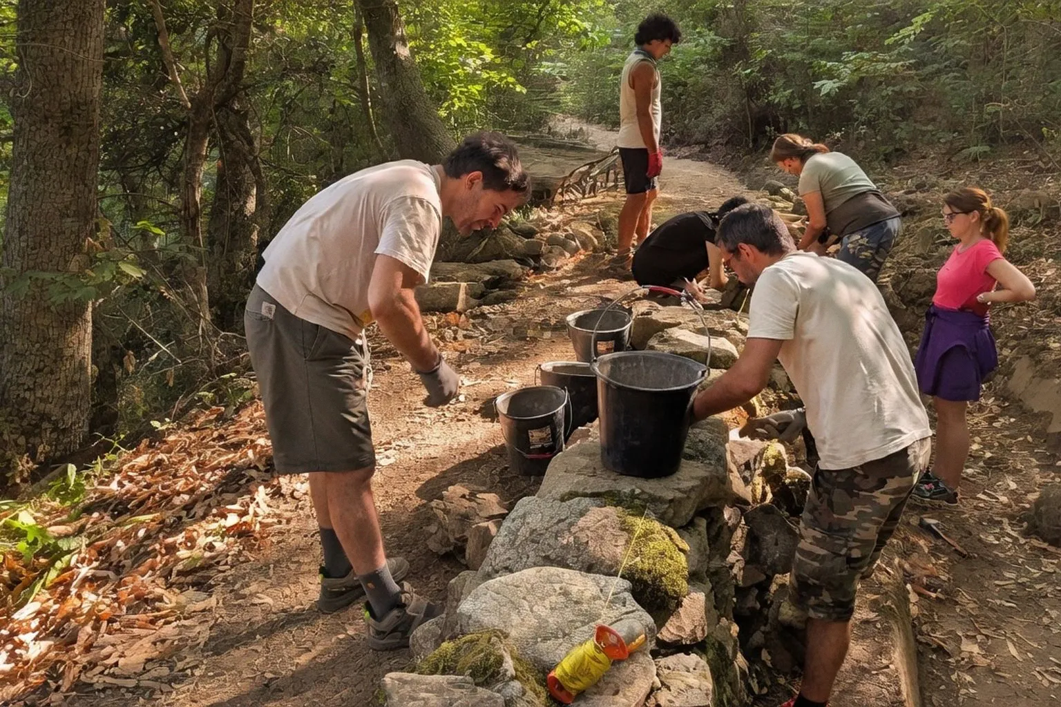 Restauration du canal de l’Aghjara : le savoir-faire de la pierre sèche à Bastelica