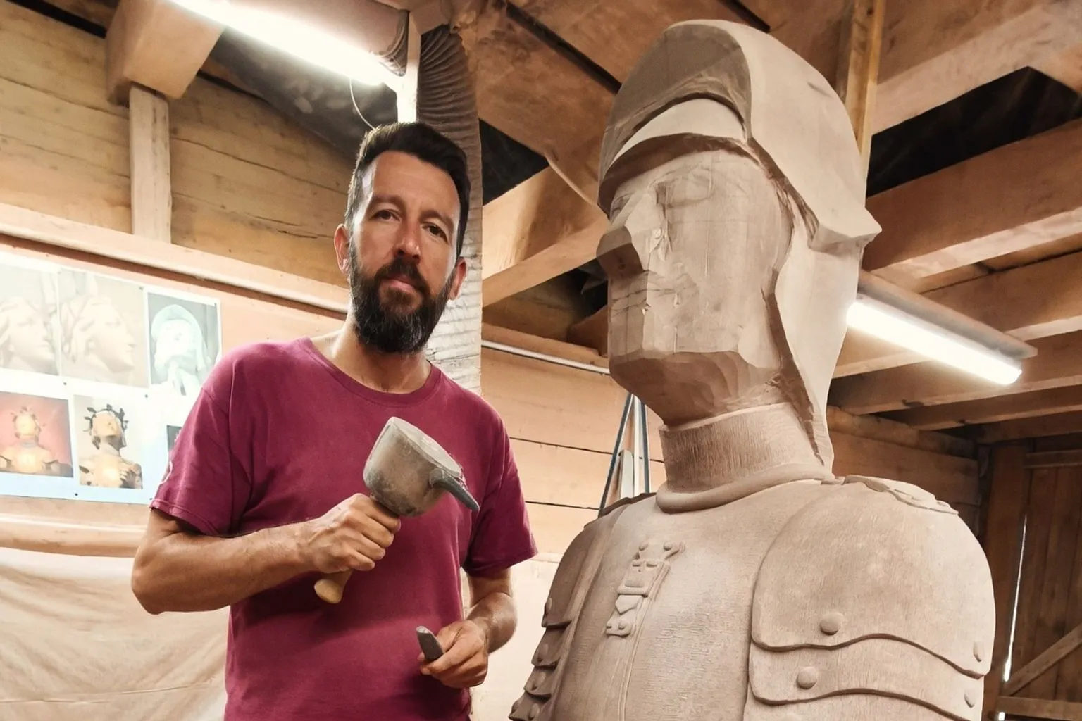 Wittelsheim : un artisan redonne vie à la statue de Jeanne d'Arc martelée en 1940